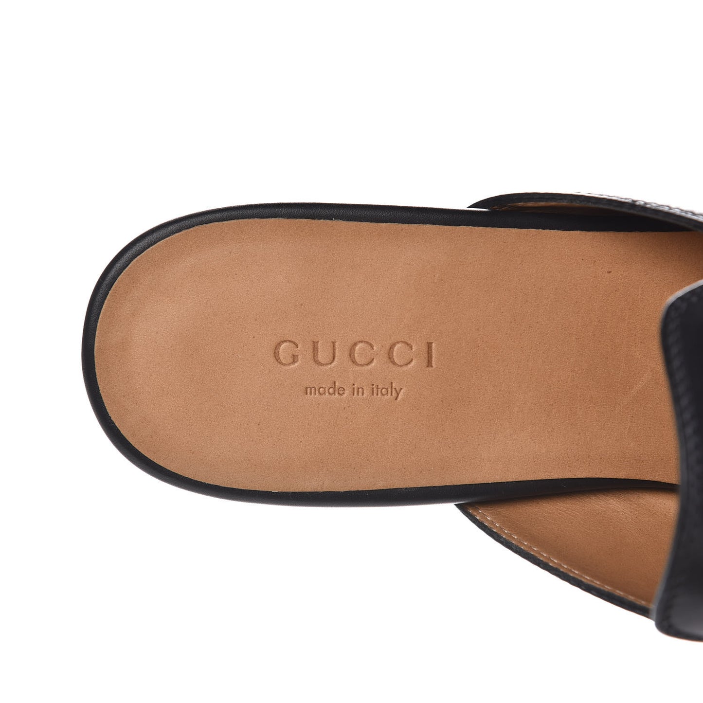 Calfskin Womens Princetown Slippers 38.5 Black