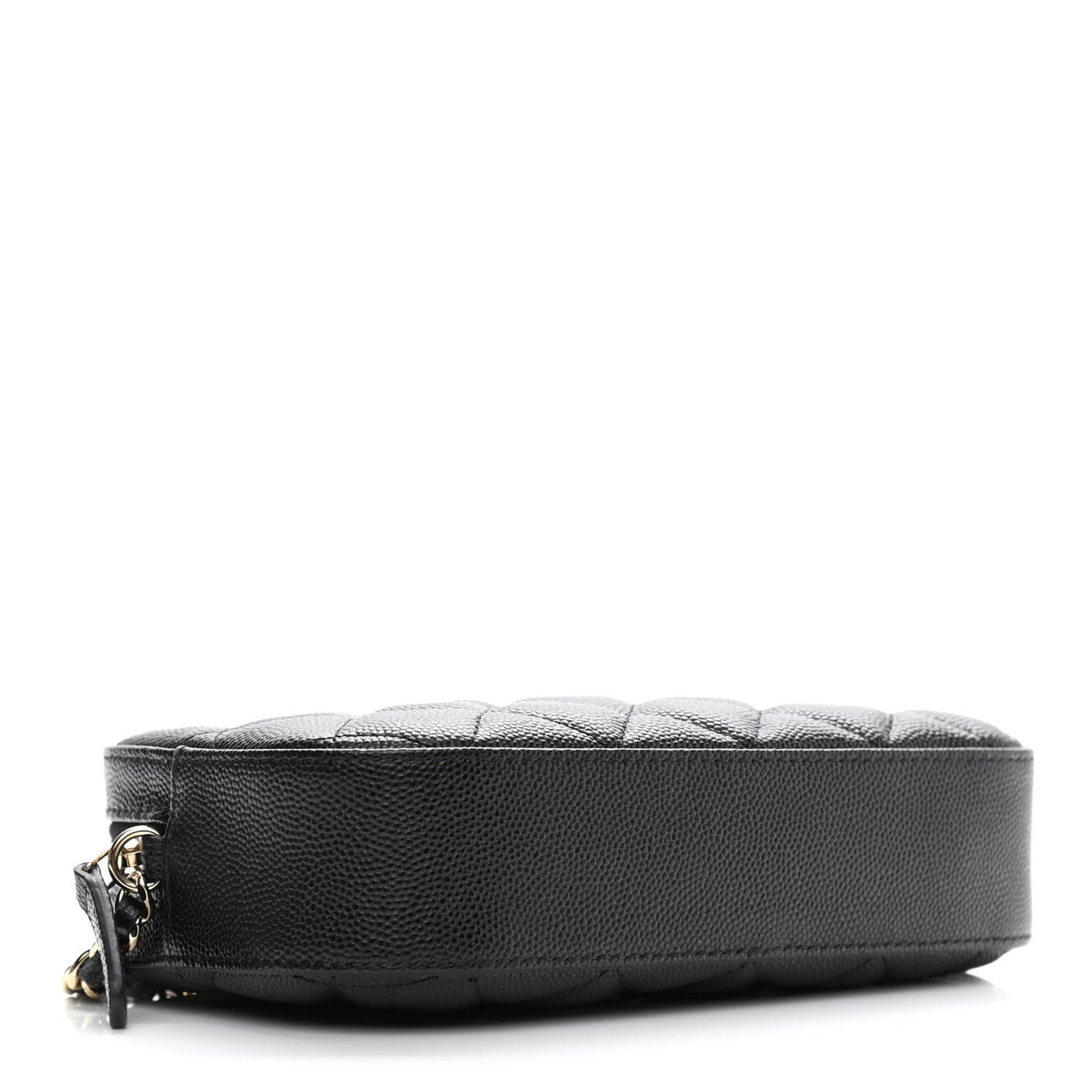 Caviar Quilted Vanity With Chain Black