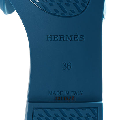 Hermes Rubber Aloha Sandals 36 Bleu Vif 10 of 11