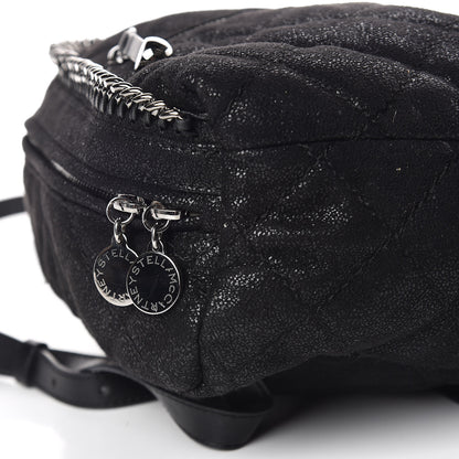 Stella McCartney Shaggy Deer Quilted Mini Falabella Backpack Black 9 of 10