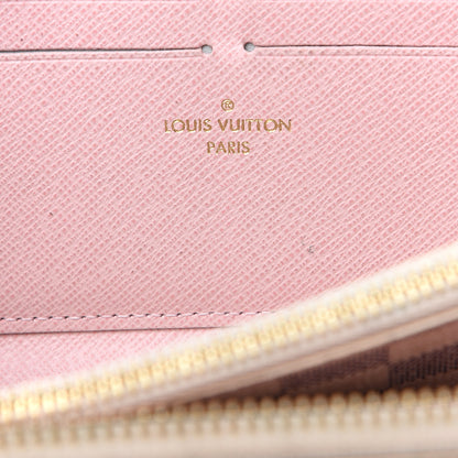 Louis Vuitton Damier Azur Clemence Wallet Rose Ballerine 5 of 12