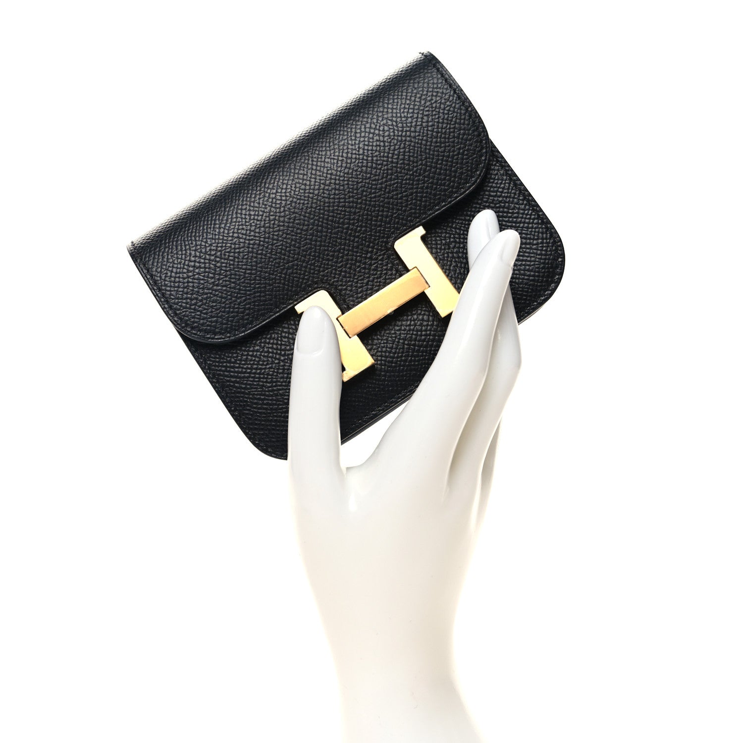 Hermes Epsom Constance Slim Wallet Black 2 of 11