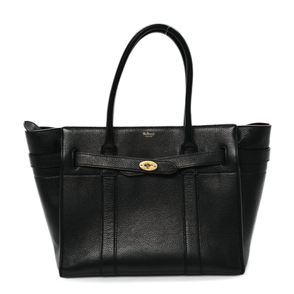 Mulberry Classic Grain Bayswater Zip Tote Black 1 of 11