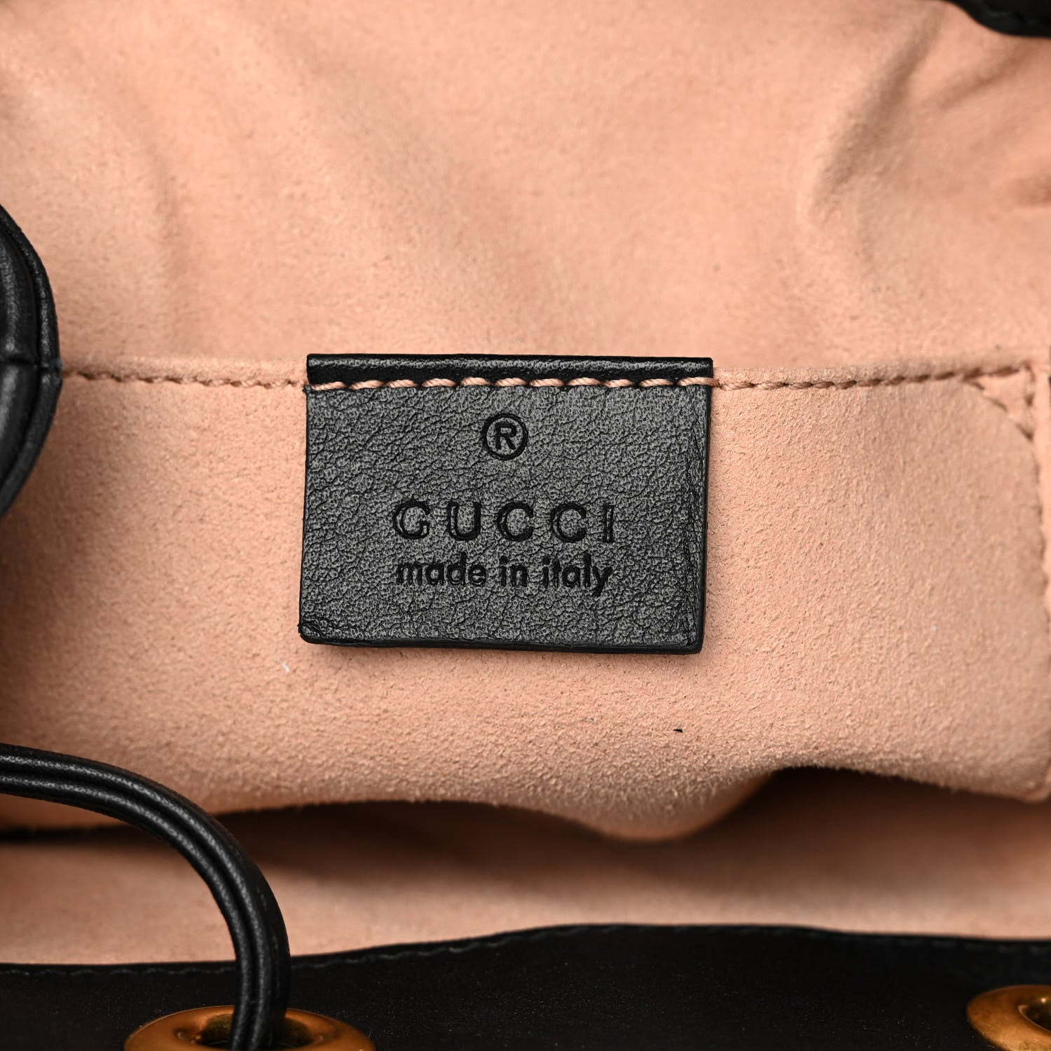 Gucci Calfskin Matelasse GG Marmont Flap Backpack Black 6 of 10