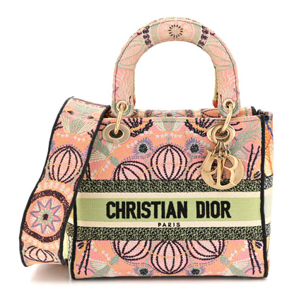 Christian Dior Canvas Embroidered In Lights Medium Lady D-Lite Multicolor 1 of 10