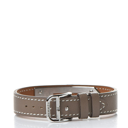Hermes Swift Kelly Watch Replacement Strap Band Etoupe 3 of 7