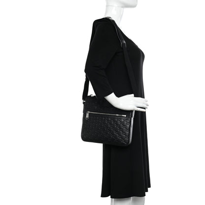 Gucci Guccissima Signature Small Messenger Bag Black 2 of 13