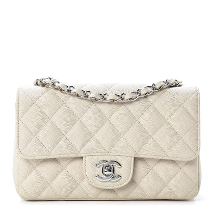 Chanel Caviar Quilted Mini Rectangular Flap Light Beige 1 of 13
