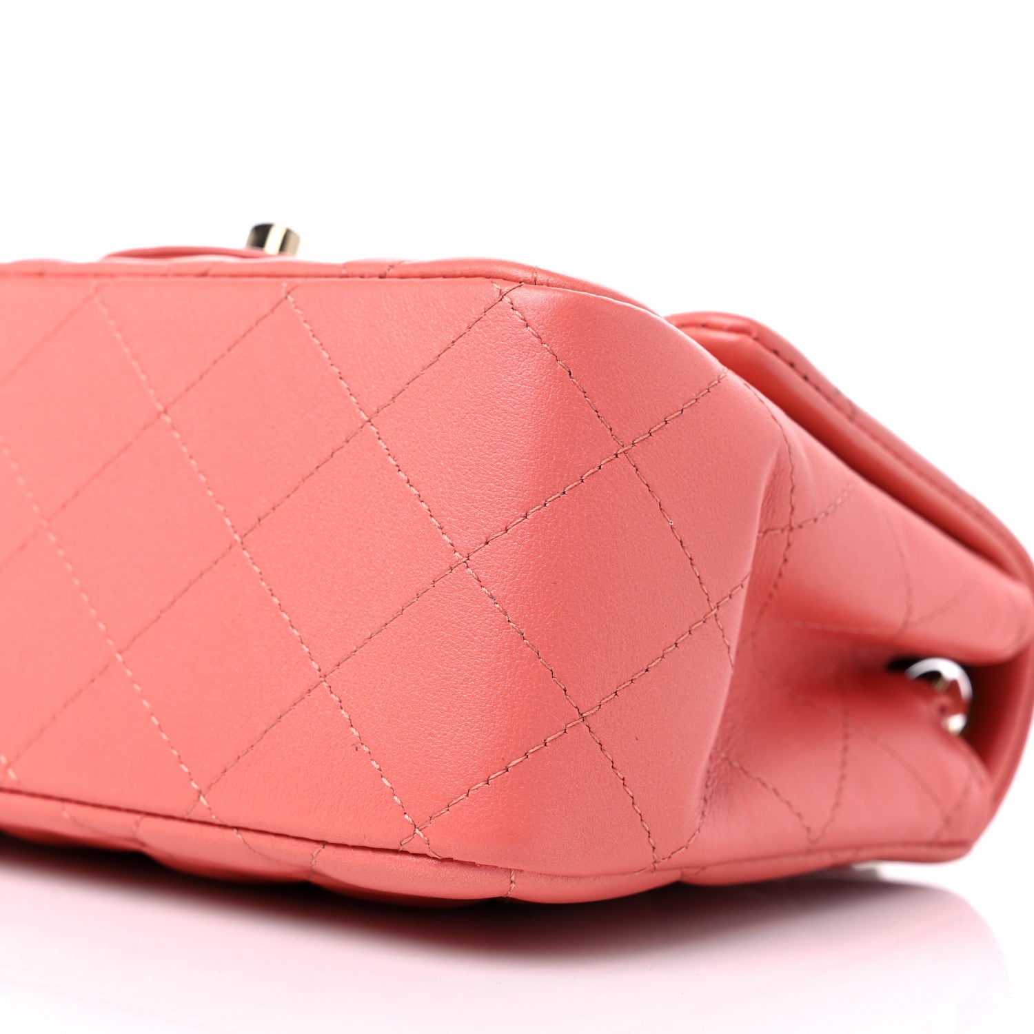 Chanel Lambskin Quilted Mini Square Flap Pink 8 of 9