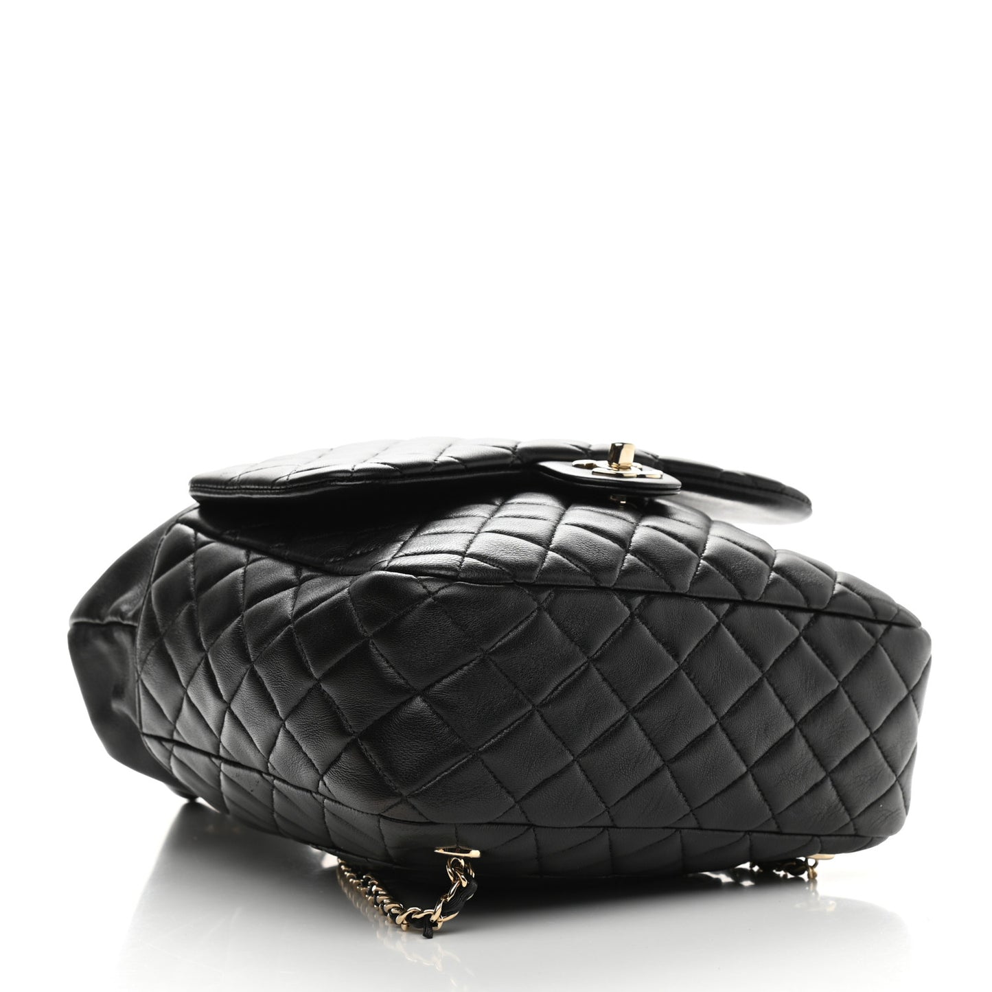 Lambskin Quilted Large In Seoul Backpack Navy