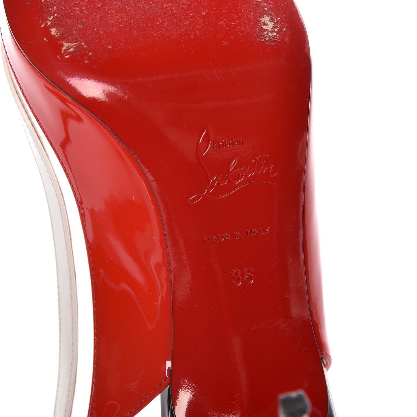 Patent PVC Paulina 100 Pumps 36 Carazon