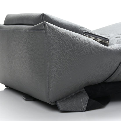 Burberry Calfskin Logo Embossed Backpack Charcoal Grey 8 of 9