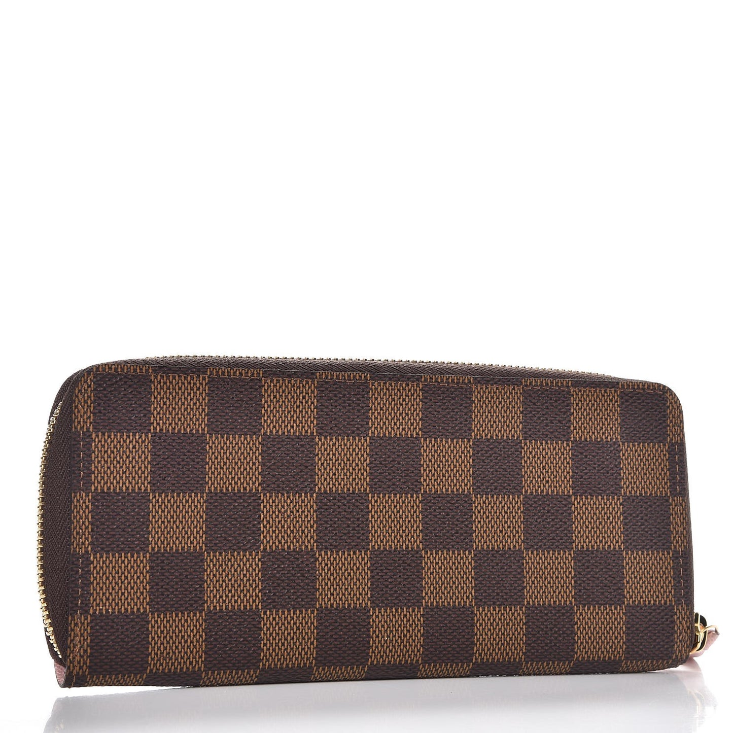 Damier Ebene Clemence Wallet Rose Ballerine