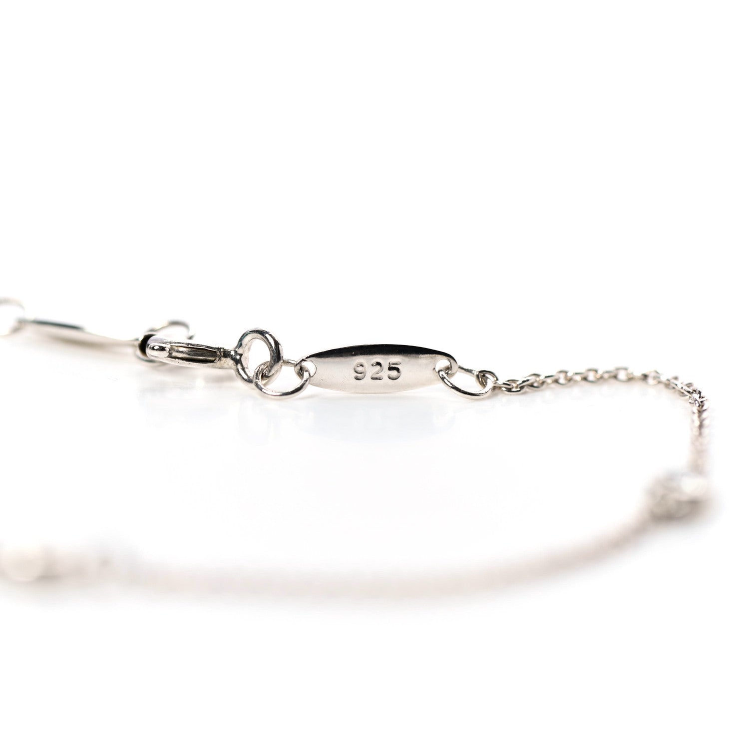 Tiffany Sterling Silver Diamond .09ct Elsa Peretti Diamonds By The Yard Bracelet 4 of 8