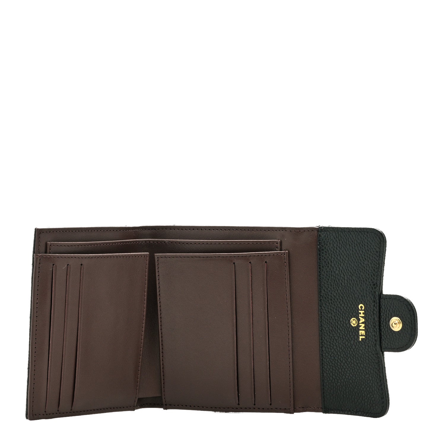 Chanel Caviar Quilted Compact Flap Wallet Black 5 of 7