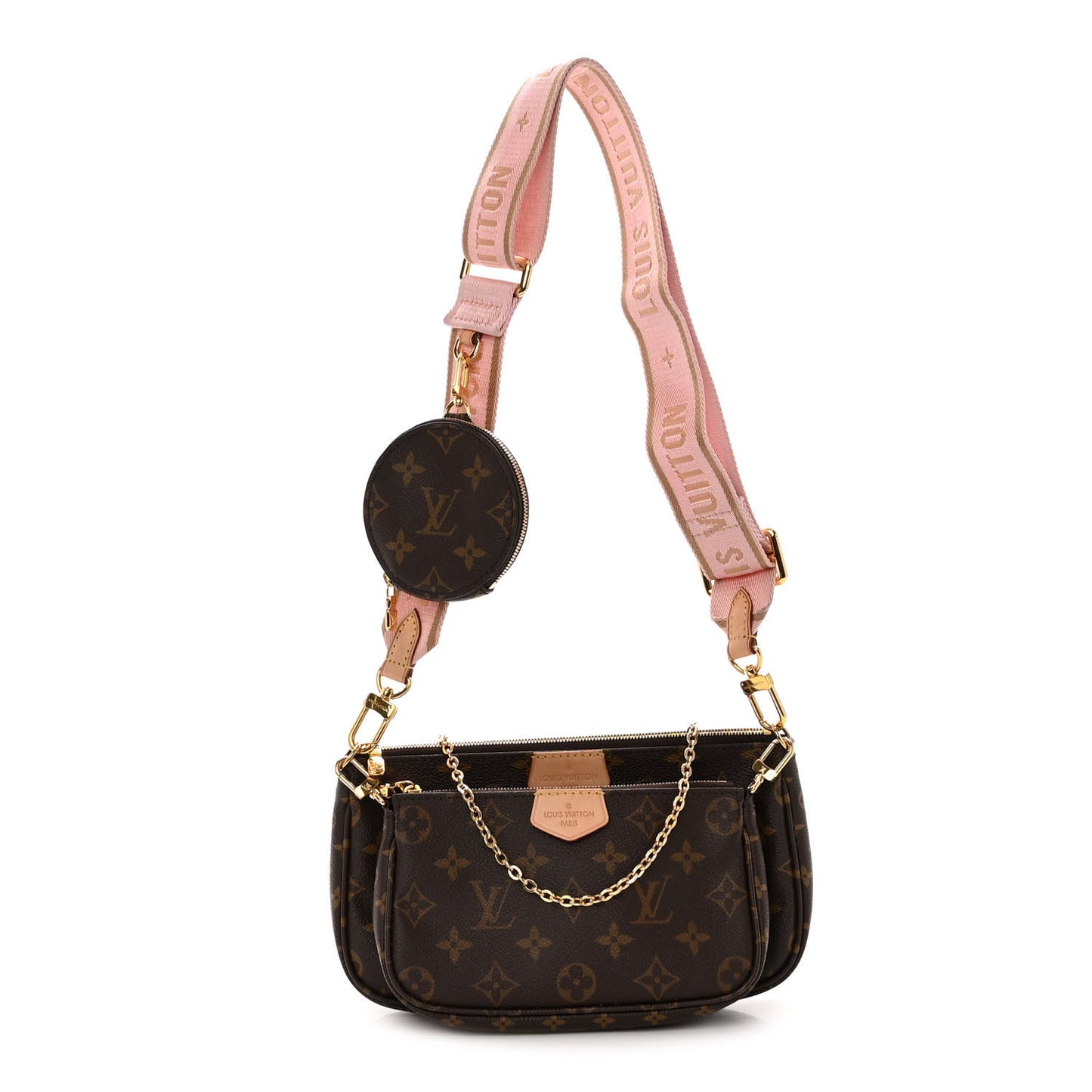 Monogram Multi Pochette Accessories Rose Clair