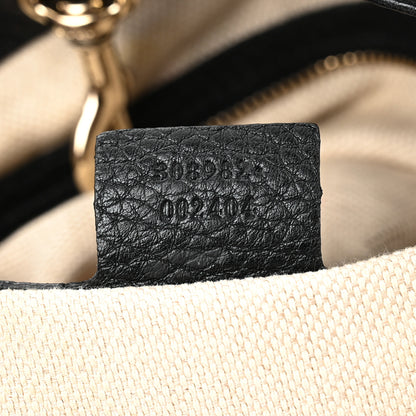 Gucci Pebbled Calfskin Medium Soho Chain Shoulder Bag Black 7 of 15