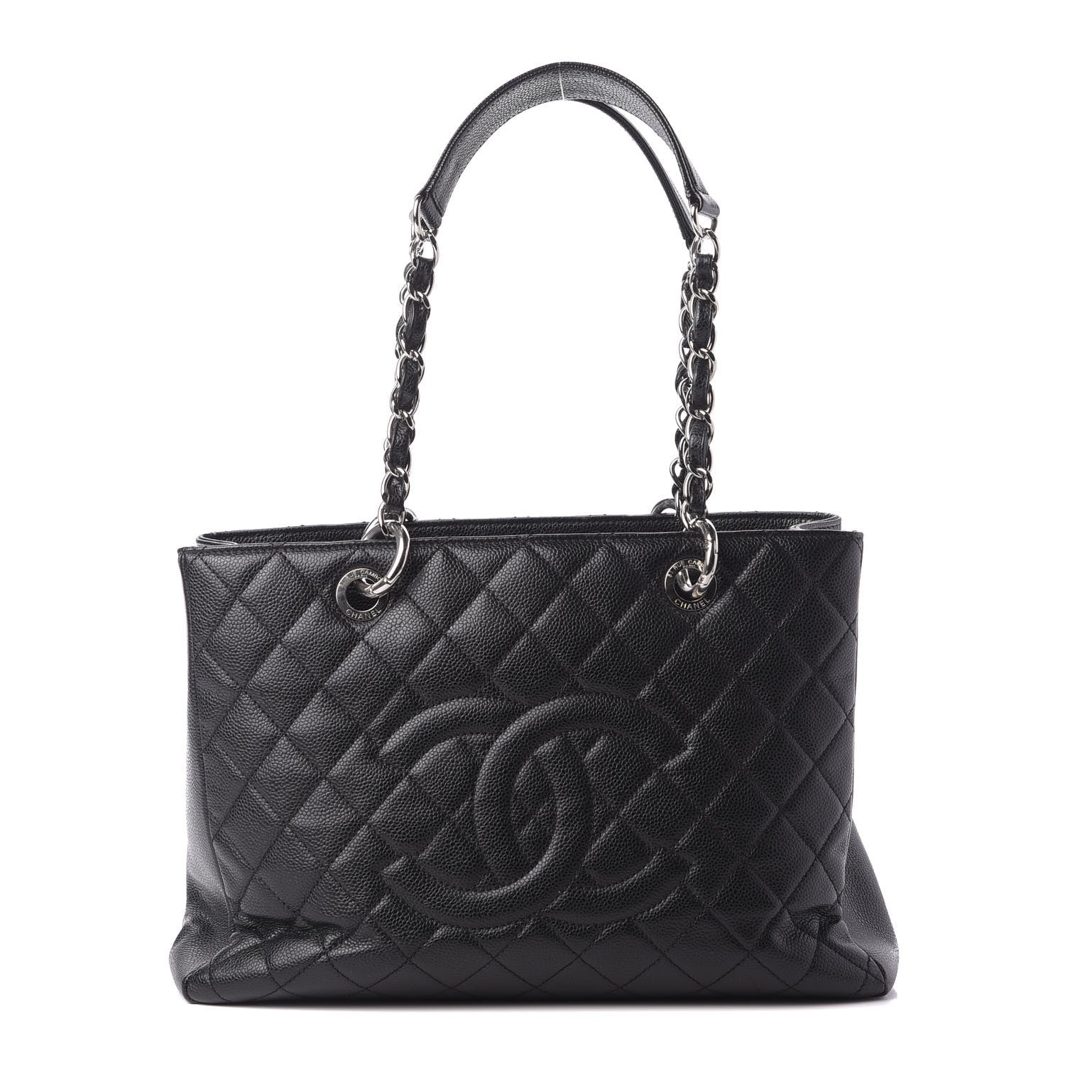 Chanel Caviar Quilted Grand Shopping Tote GST Black 1 of 9