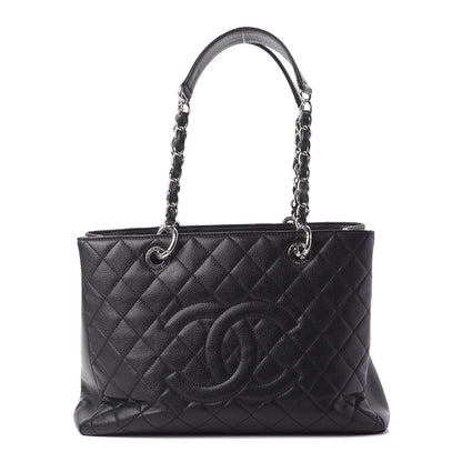 Chanel Caviar Quilted Grand Shopping Tote GST Black 1 of 9