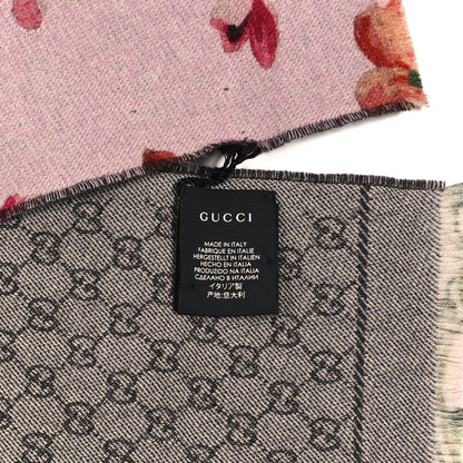 Gucci Wool GG Monogram Miniorophin Scarf Shell Pink 3 of 3