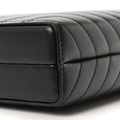 Chanel Lambskin Chevron Reissue Quilted Clutch Bag Black 9 of 10