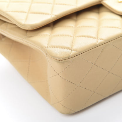 Chanel Lambskin Quilted Medium Double Flap Beige 11 of 16