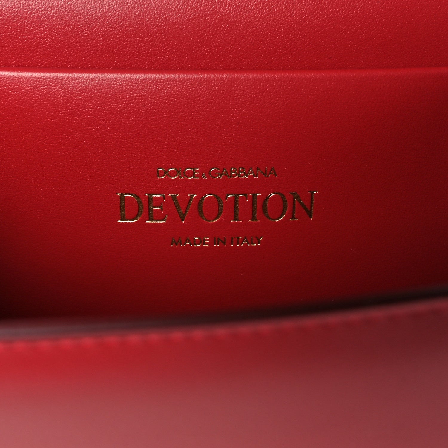 Dolce & Gabbana Smooth Calfskin Small Devotion Envelope Top Handle Bag Red 6 of 10