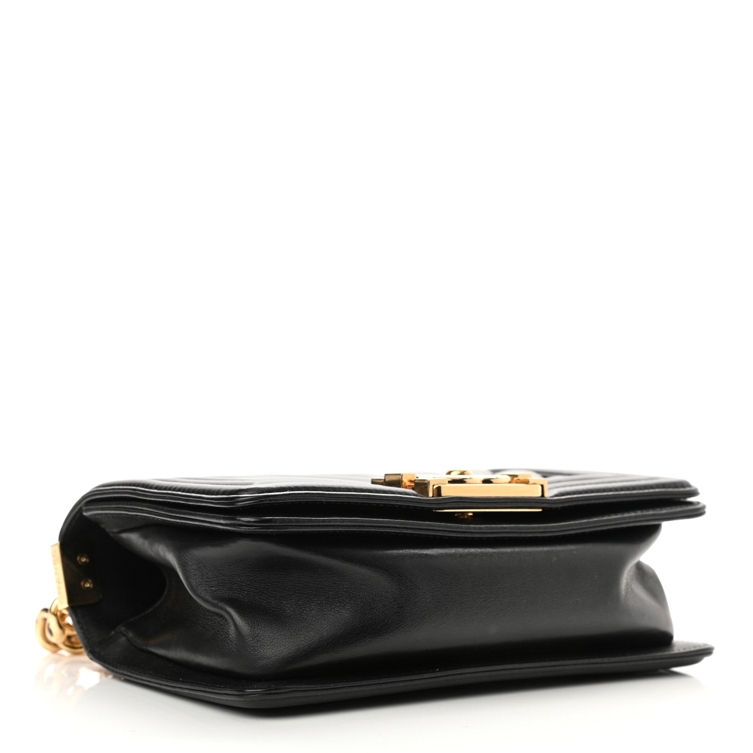 Chanel Lambskin Chevron Quilted Small Boy Flap Black 4 of 11