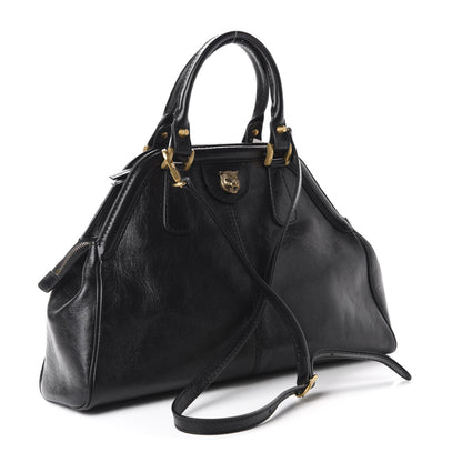 Gucci Calfskin Medium Re(Belle) Top Handle Bag Black 3 of 10