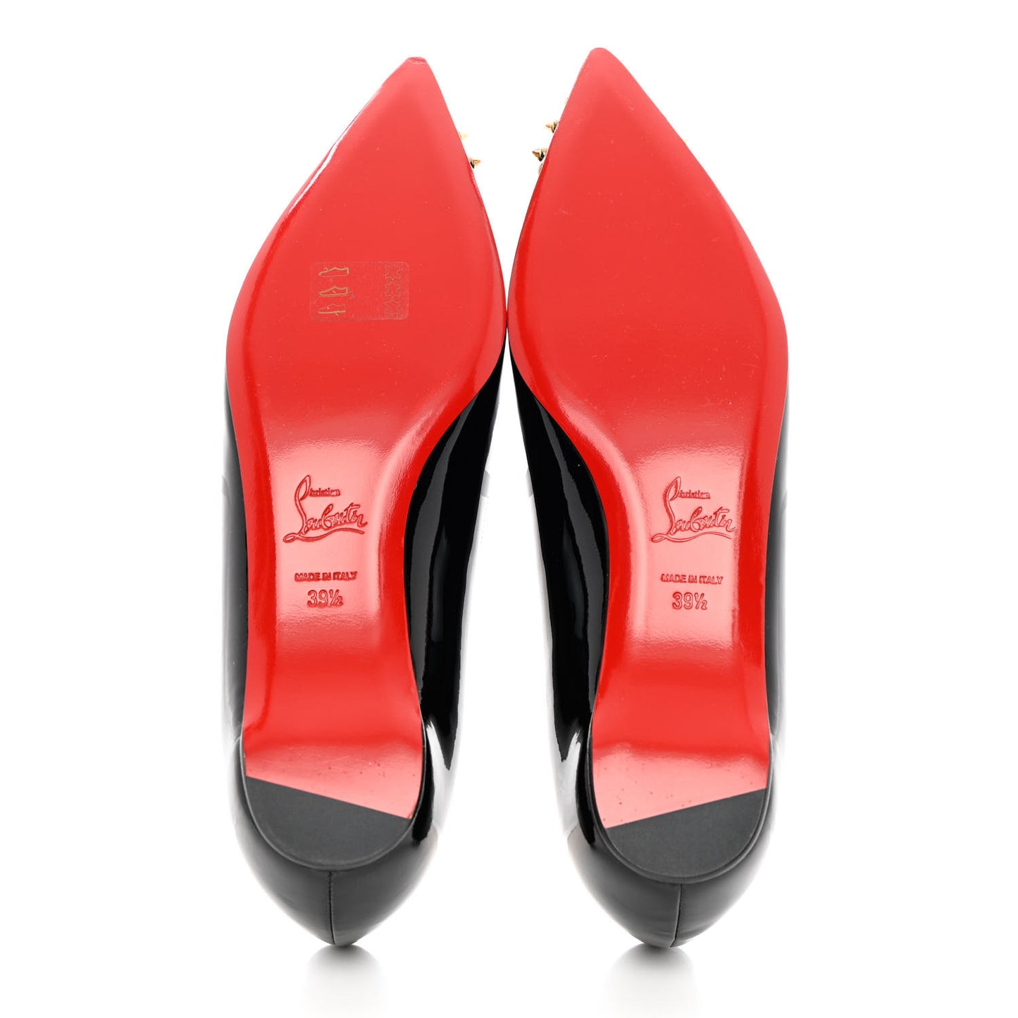 Patent Specchio Toe Geo Pump Flat 39.5 Black Bronze