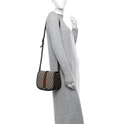 Gucci X BALENCIAGA BB Supreme Monogram Web Small Ophidia Shoulder Bag Beige New Acero 2 of 10