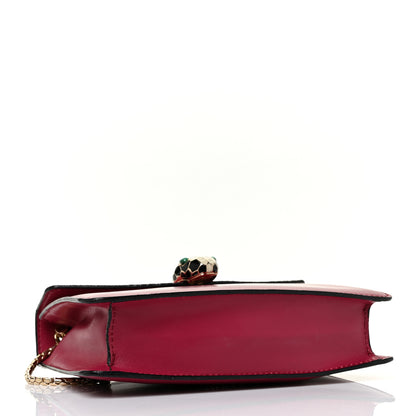 Bulgari Calfskin Galuchat Serpenti Forever Crossbody Bag Red 4 of 8