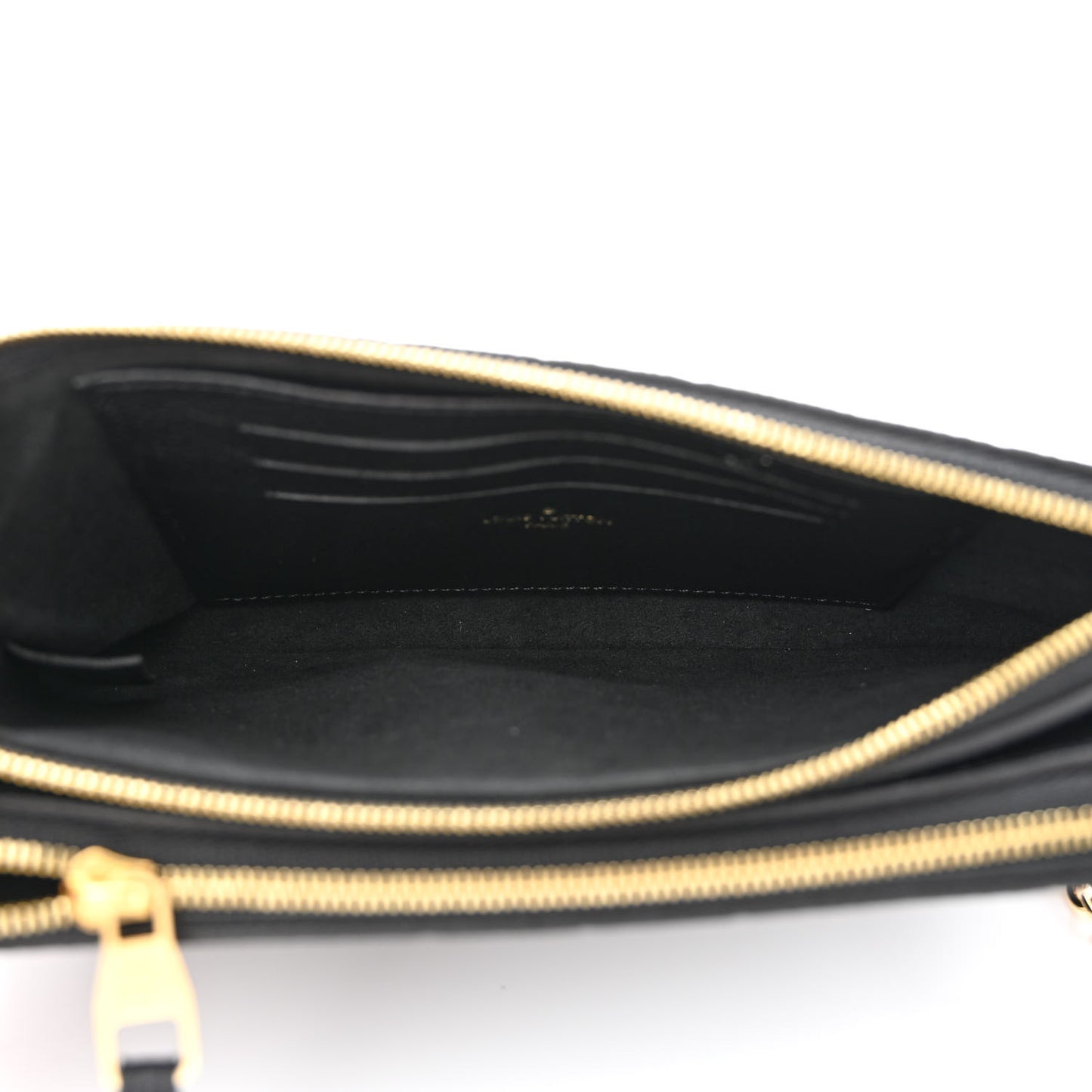 Empreinte Double Zip Pochette Black