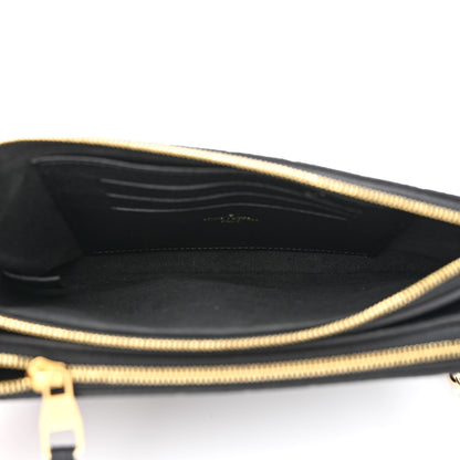 Louis Vuitton Empreinte Double Zip Pochette Black 5 of 14