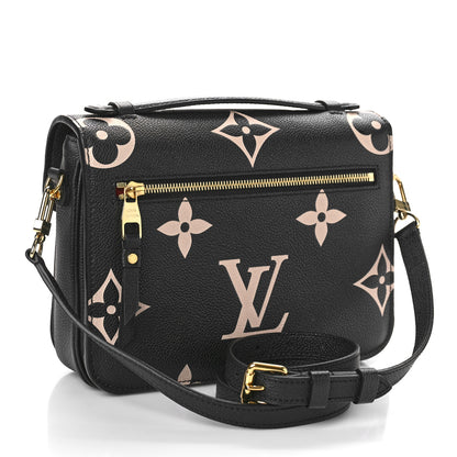 Louis Vuitton Empreinte Monogram Giant Pochette Metis Black Beige 3 of 10