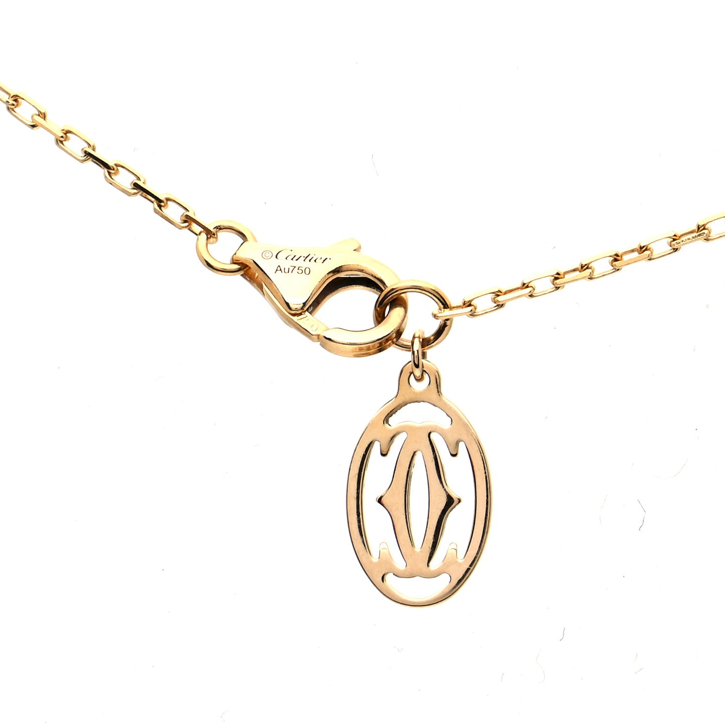 18K Yellow Gold Diamond SM D'Amour Pendant Necklace