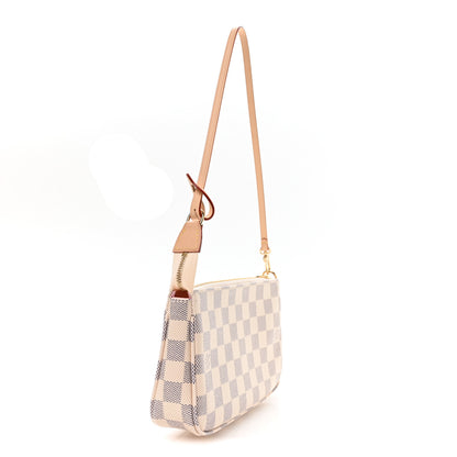 Louis Vuitton Damier Azur Pochette Accessories NM Rose Ballerine 3 of 10