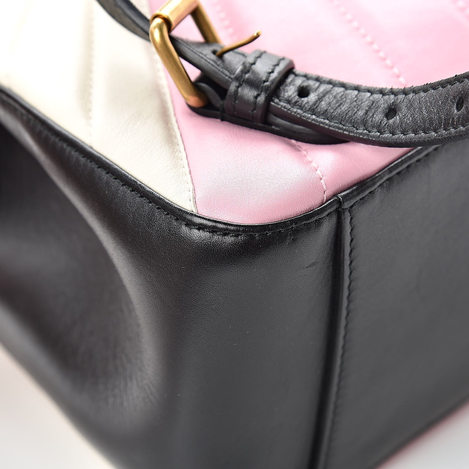 Gucci Calfskin Bamboo Trapuntata Queen Margaret Backpack Blue Agata Hibiscus Red Mystic White Sugar Pink 12 of 16