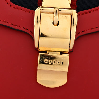 Gucci Calfskin Small Sylvie Shoulder Bag Hibiscus Red 13 of 17