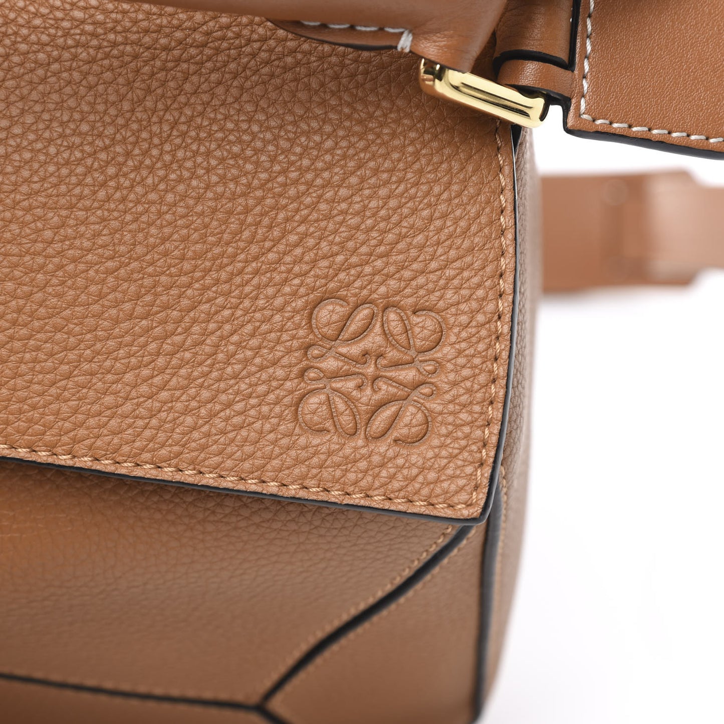 Calfskin Medium Puzzle Bag Tan