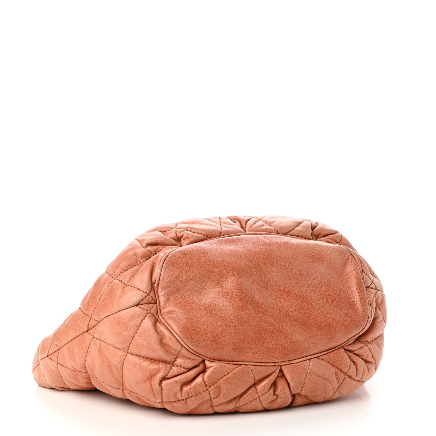 Chanel Lambskin Quilted Cloudy Bundle East West Tote Orange 4 of 9