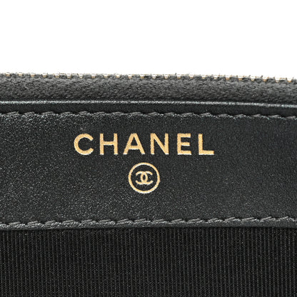 Chanel Iridescent Caviar Quilted Small Clutch With Chain Black 8 of 12