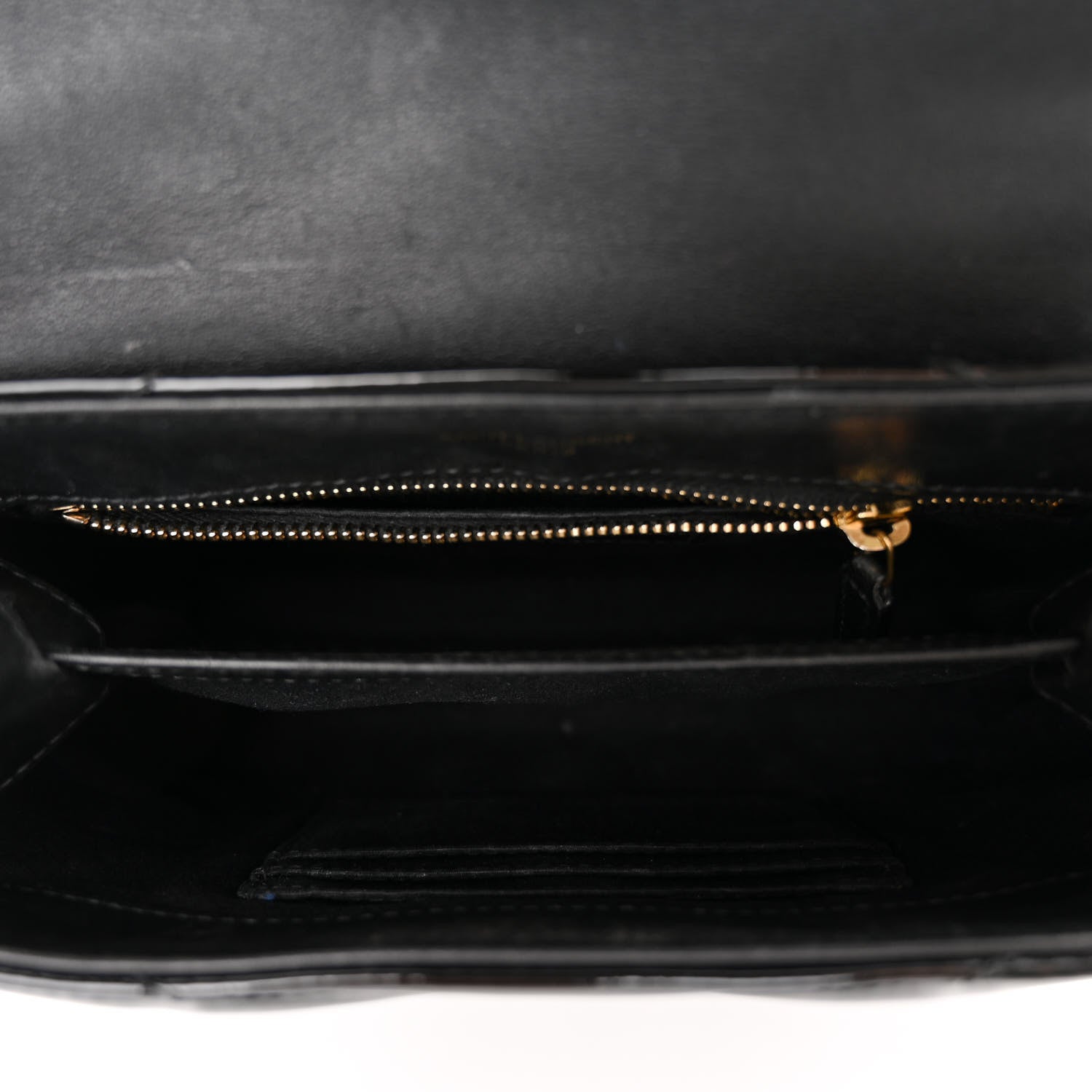 Saint Laurent Patent Y Quilted Monogram Toy Loulou Crossbody Bag Black 5 of 10