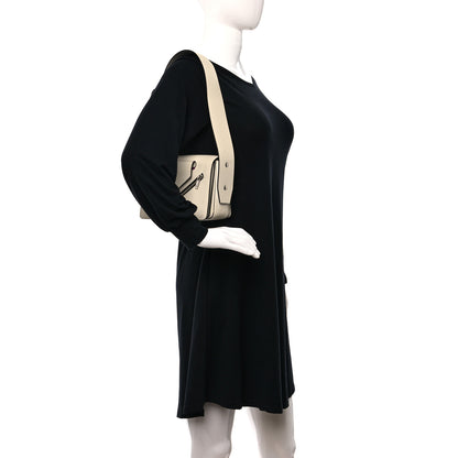 Celine Natural Calfskin Medium Biker Case Shoulder Bag White 2 of 14