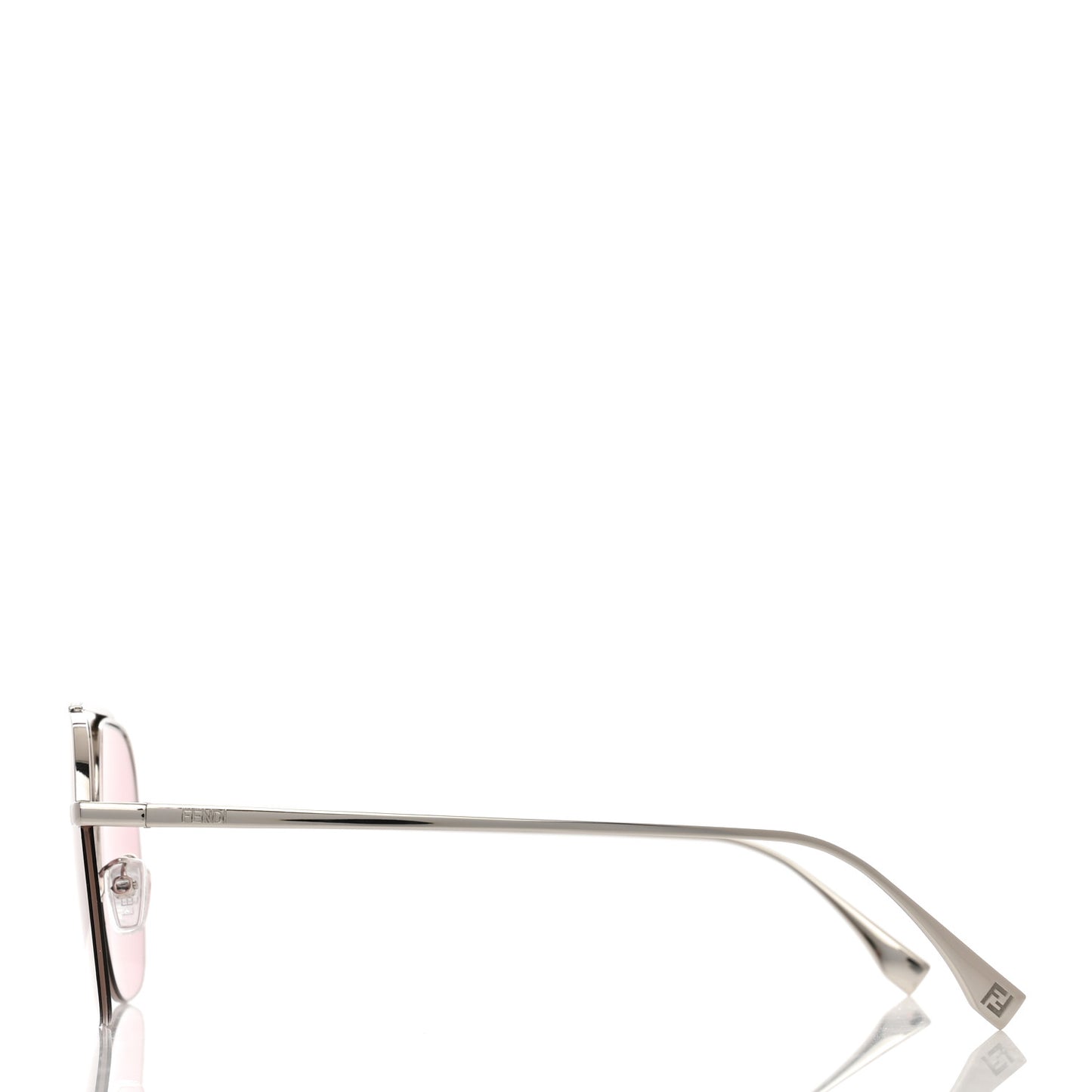 Metal Fendi Travel Geometric Sunglasses TF2216549 Silver Pink