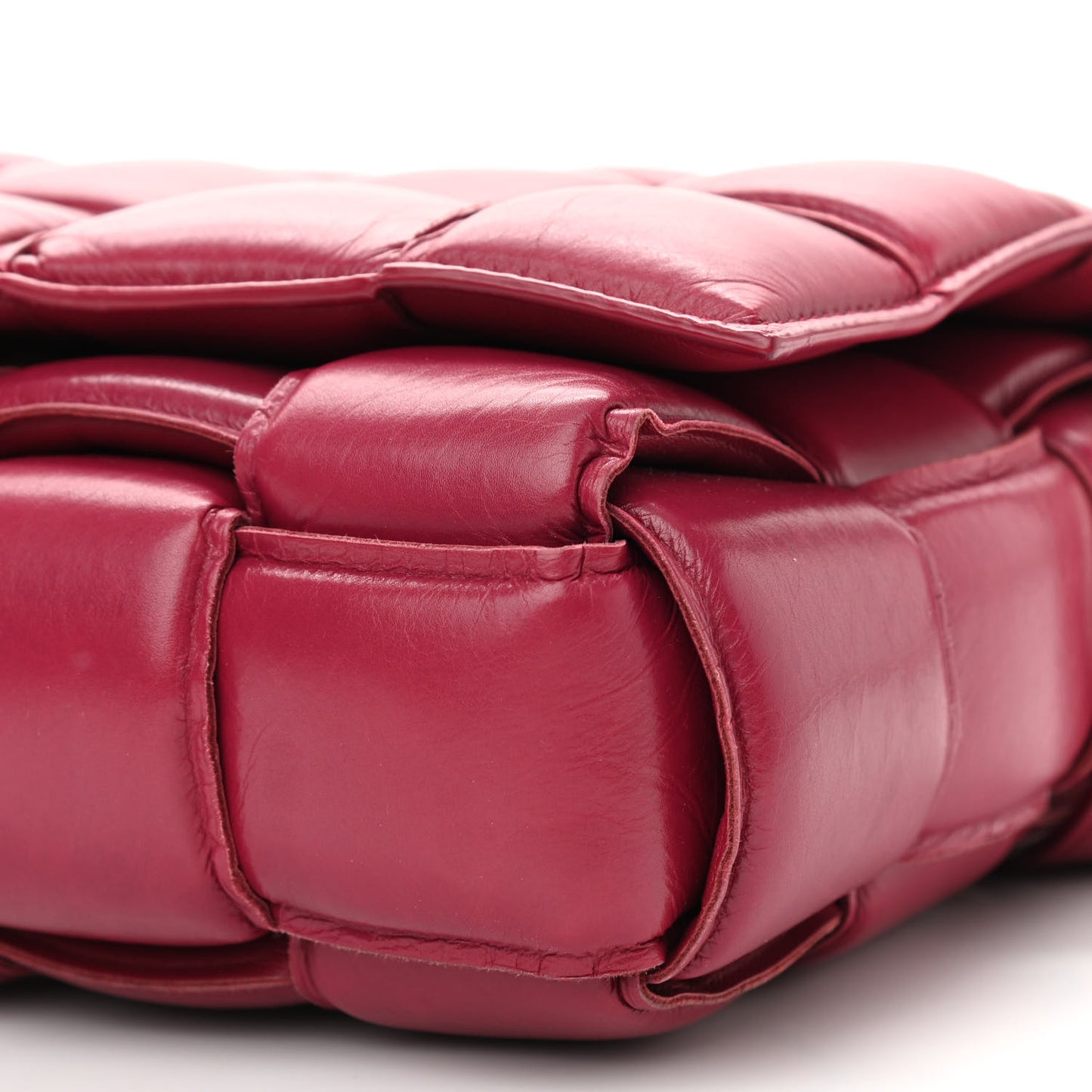 Paper Calfskin Maxi Intreccio Padded Cassette Crossbody Bag