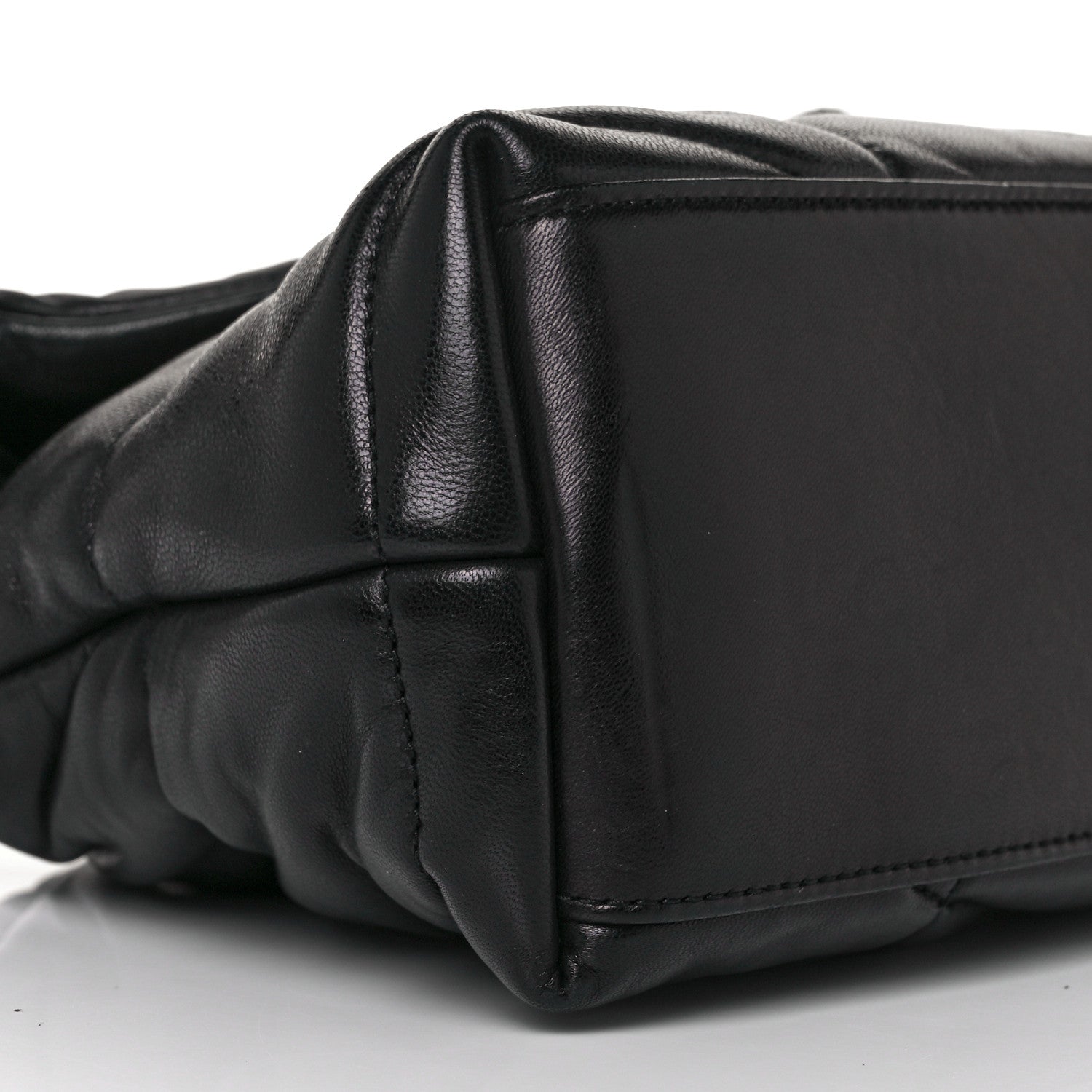 Saint Laurent Lambskin Quilted Small Loulou Puffer Monogram Chain Satchel Black 8 of 10