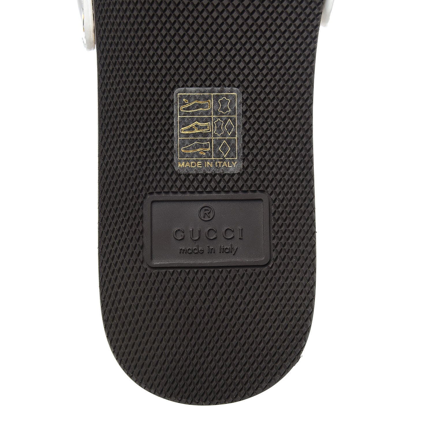 Gucci Calfskin Interlocking G Slide Sandals 36 Great White 6 of 9