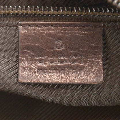 Gucci Denim Monogram Shoulder Bag Brown 5 of 9