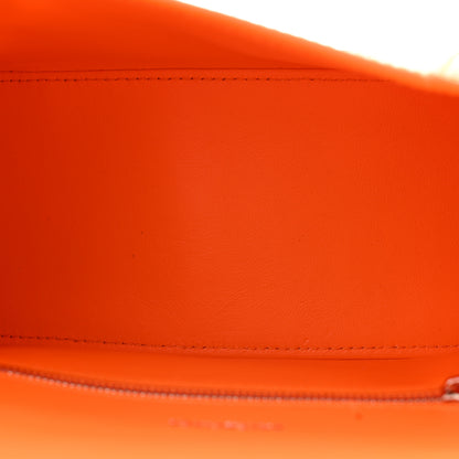 Balenciaga Shiny Calfskin Crocodile Embossed Small Hourglass Top Handle Bag Pop Orange 5 of 12